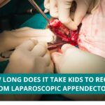 How long does it take kids to recover from laparoscopic appendectomy?