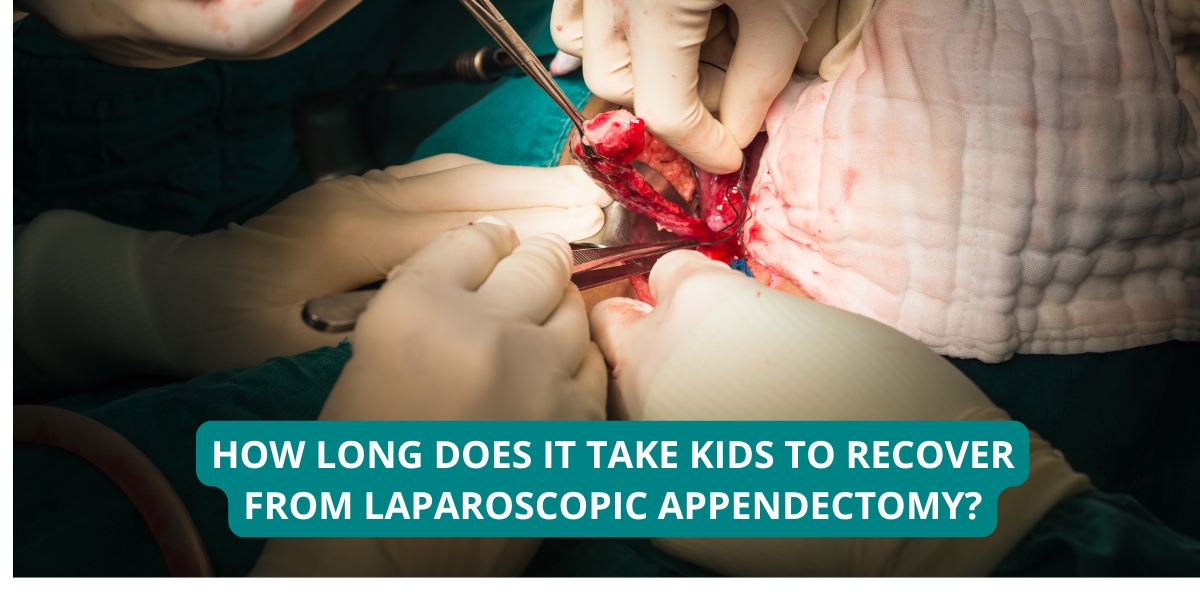 How long does it take kids to recover from laparoscopic appendectomy?